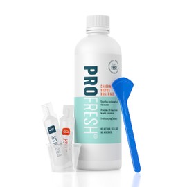 ProFresh Oral Rinse, 16.9 Ounce, 2 Week Supply, Includes Prep Pack, Alcohol Free, Flavor Free, Fights Bad Breath
