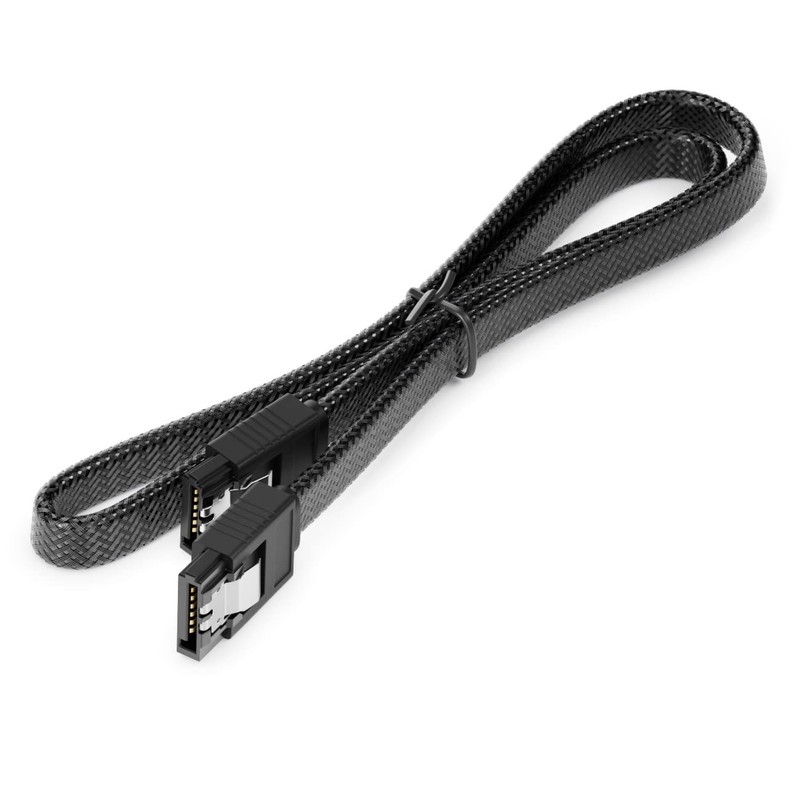 deleyCON 60 cm SATA 3 Cable Nylon 6 Gbit/s Data
