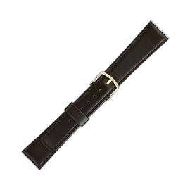 Maruman D014/G 77763 Watch Band, Cow (Calf), Made in Japan, Black, 0.5 inches (13 mm), Black, Casual