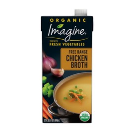 Imagine Organic Free Range Chicken Broth 32 Fl Oz Pack of 6 Gluten Free Non GMO