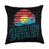 Hydration Specialist H2O Water Meme Waterboy Hydrated Homie Throw Pillow