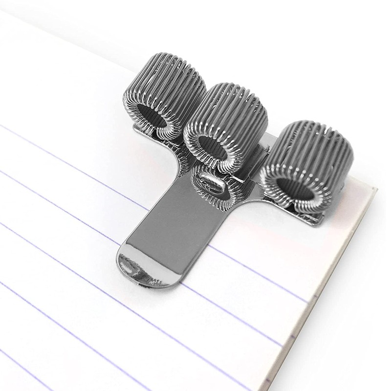 Triple Metal Pen Holder with Pocket Clip - Ideal For