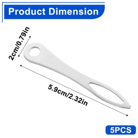 TUYOBG 5pcs Bow Bungee Fixing Buckle Set, Manganese Steel Bow String Fixing Buckle and Bow Bungee Clips, Sturdy Elastic Band Assistant Tool for Archery Accessories, Competitive Archery Gear Helper