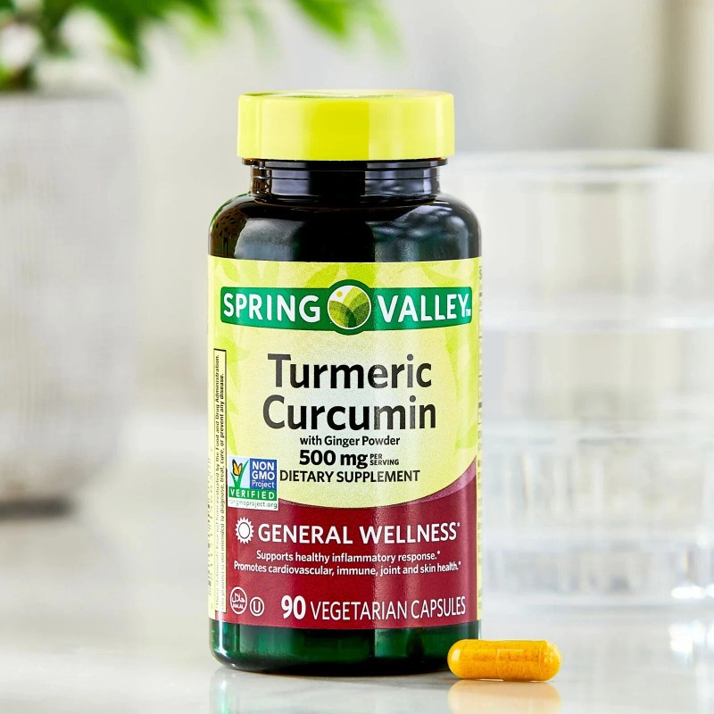 Spring Valley Turmeric Curcumin with Ginger Powder 500 mg 90