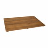 SeaTeak Rectangular Wooden Teak Shower Mat | Waterproof Mat |