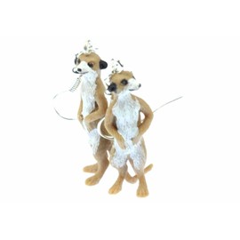 Miniblings Earrings Earrings Erdmann Prairie Dog Zoo Meerkat Rubber