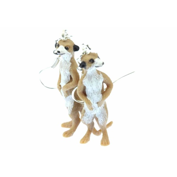 Miniblings Earrings Earrings Erdmann Prairie Dog Zoo Meerkat Rubber