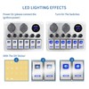 Rocker Switch Panel 8 Gang 12‑24V 5 Pin Blue Light