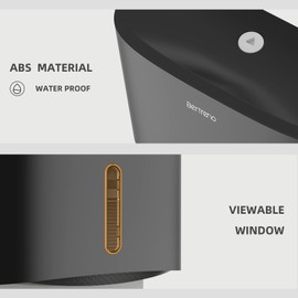 Bertreno Commercial Paper Towel Dispenser Wall Mount Paper Towel Holder Large Capacity C Fold Hand Towel Dispenser Bathroom Tissue Dispenser (Black)