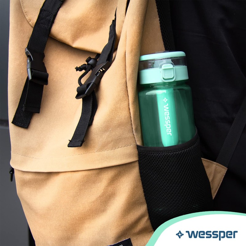Wessper Water Filter Bottle 680 ml Mint Tritan Drinking Bottle
