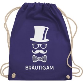 Shirtracer - Gym Bag Backpack - Hen Party Men - Groom Gentleman, 14 purple, Unit size