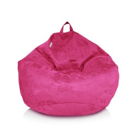 Delmach Bean Bag Stuffed Animal Storage Or Cover | No Filler | Double Stitched | Durable Zipper | Premium Microsuede