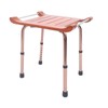 YIYIBYUS Teak Shower Bench with Handles,Teak Bath Bench Shower Stool
