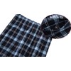 CHUNG Men Cotton Pajamas Set Soft Flannel Plaid Long Sleeve