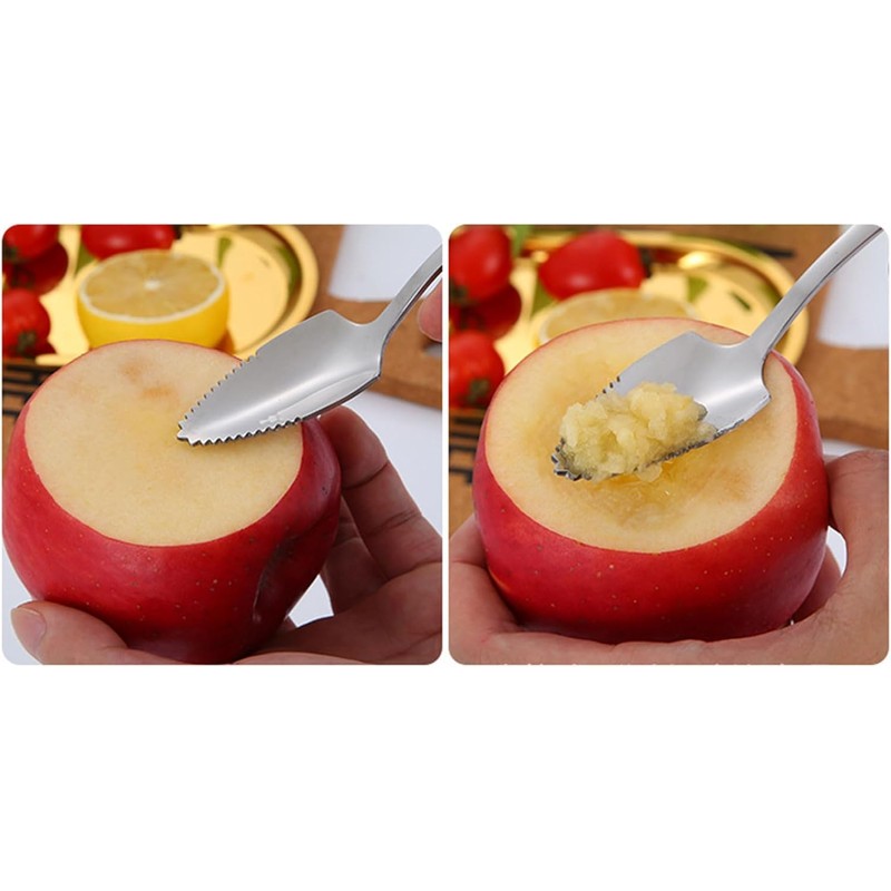 Stainless Steel Grapefruit Spoon For Citrus Fruit Watermelon Dessert Spoon