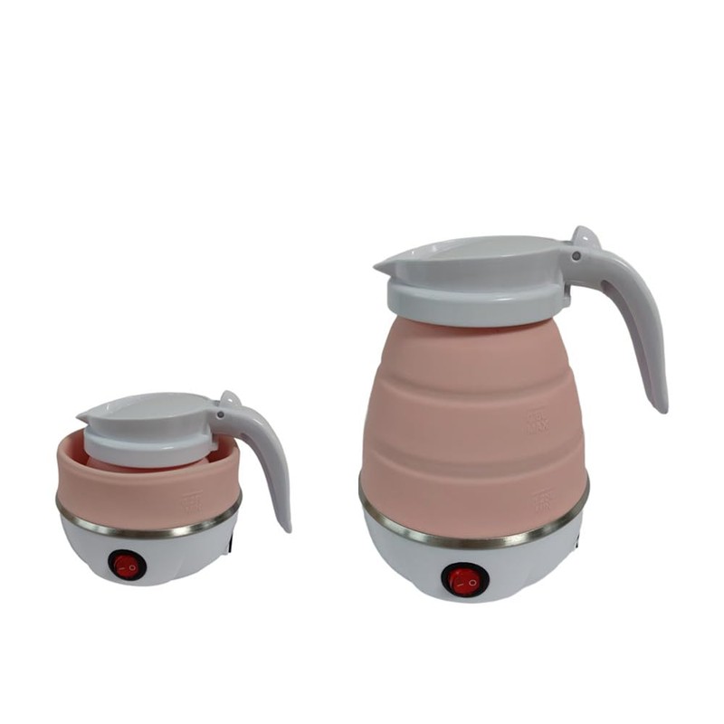 Travel Collapsible Electric Kettle, Silicone Collapsible Heating Water Boiler, Portable