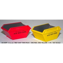 EFE 1:76 scale accessories Ace Skips red and yellow Haulage Loads 1:76 scale diecast model