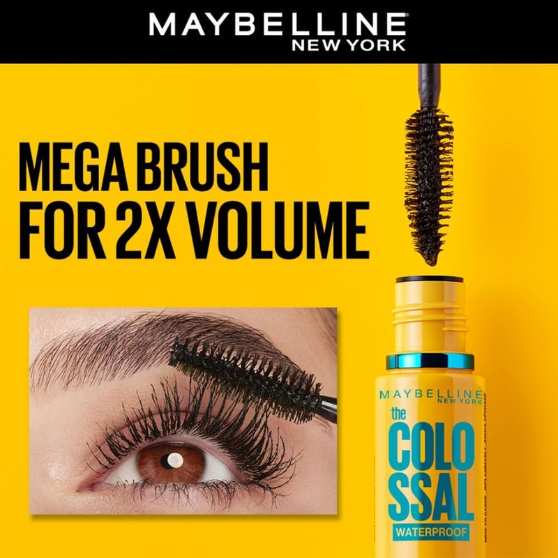 Maybelline Volume Express Colossal Mascara A Prueba de Agua, color