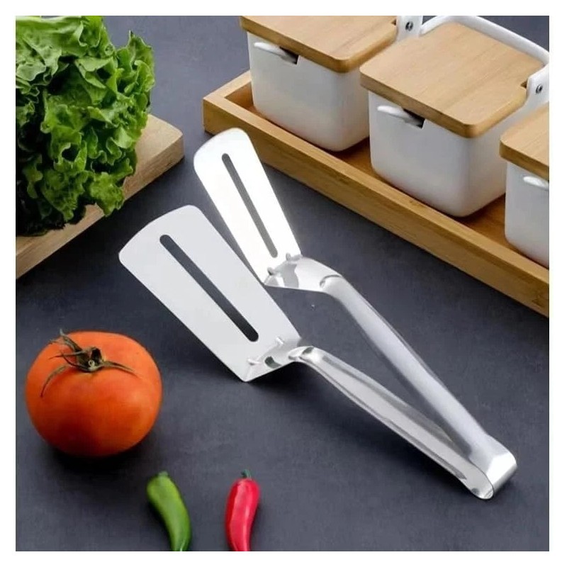 Kitchen Stainless Steel 3in1 Kitchen Tong 2024 Upgraded Spatula Versatile