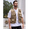 Yimoon Men’s Utility Vest Fishing Travel Safari Photo Cargo Vest