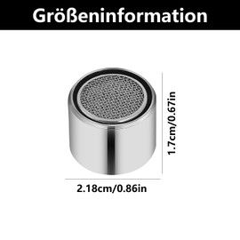 Set of 4 Aerators for Taps, Tap Strainer Insert, Aerator Tap, Aerators, Tap Strainer Insert, Tap Filter, for Bathroom, Kitchen Tap (22 mm)