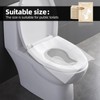 MisenFar 90pcs Disposable Toilet Seat Covers, Flushable, Minimalist, For Travel,