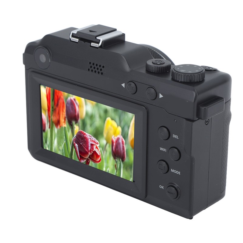 4K Digital Camera Front Rear Dual Lens 48 Megapixels 18X