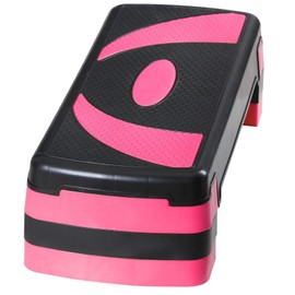 Venbytech for 31 Inch Exercise Step Platform Adjust Aerobic Step Platform Workout Stepper Pink