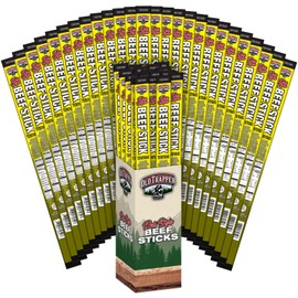 Old Trapper Deli-Style Sausage Sticks, Teriyaki Flavor, 1.75-Ounce Individually Wrapped Packages, 10 Grams of Protein per Serving (Pack of 26)