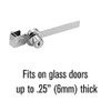 Glass Showcase Door Lock, Sliding Glass Cabinet Rachet Lock with