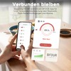 BFOUR 2025 Fleischthermometer kabellos,Smart Bluetooth Grillthermometer,Doppelalarm,App-Überwachung,IP67 wasserdicht,Backofenthermometer für BBQ, Grill,