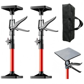 Cabinet Jacks for Installing Cabinets, 13" to 23.2" Third Hand Tools Adjustable Support Pole with 154lbs Capacity Ideal for Cabinet Jack, Cargo Bars, Drywalls & Cabinet Installations 2 Pack