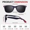 LINVO Polarised Sunglasses for Men and Women,Retro Dark Shades 100%