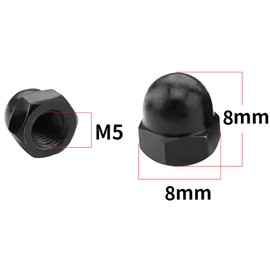 Yesmin 12 Pcs M5 Dome Nut,For Industry,Power,Hardware,Equipment,Etc