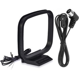 Hibimitas High Sensitivity Indoor FM Antenna AM Loop Antenna 75Ω for Pioneer Onkyo Yamaha Marantz Indoor HD Radio FM Radio AV Audio Receiver and More