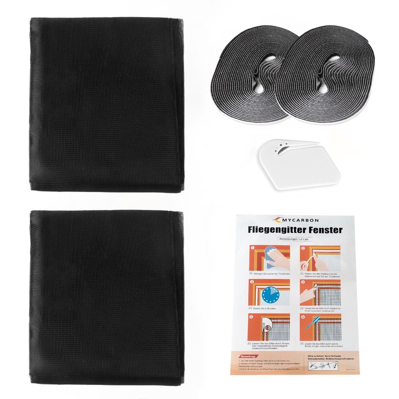 Mycarbon Window Fly Screens, Set of 2