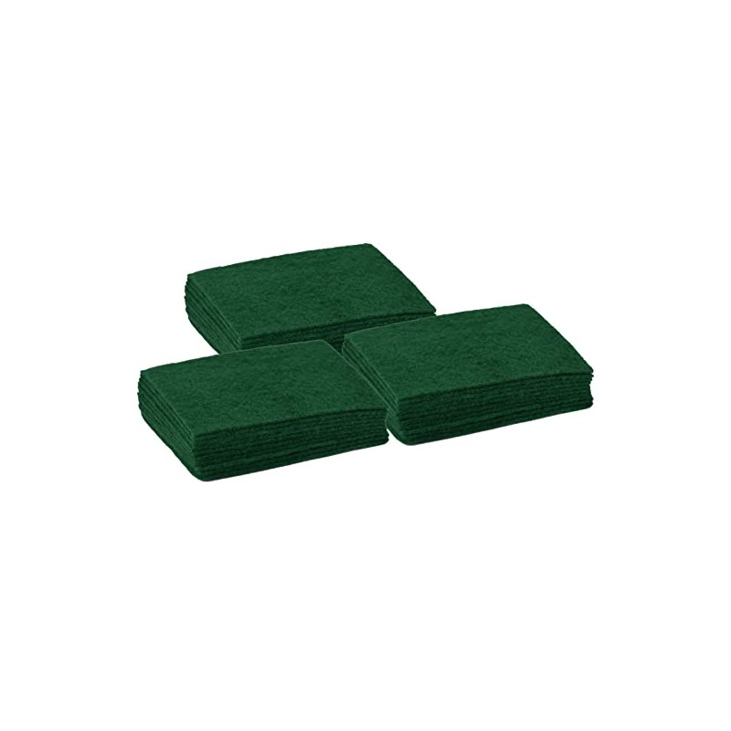 3X Large Heavy Duty Green Pad Scourers 16 x 22cm