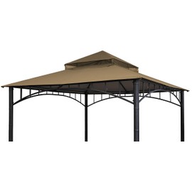 SCOCANOPY Replacement roof Compatible with Target Madaga Gazebo Model L-GZ136PST,(Khaki)