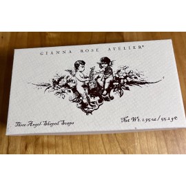 Gianna Rose Atelier THREE ANGEL SHAPED SOAPS  New Wt. 1.95oz New in Box
