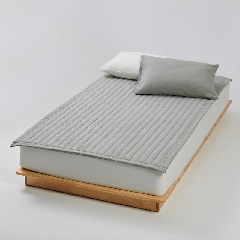 JAJU [JAJU] Cotton Washing Pigment Reversible Pad_SS_Gray