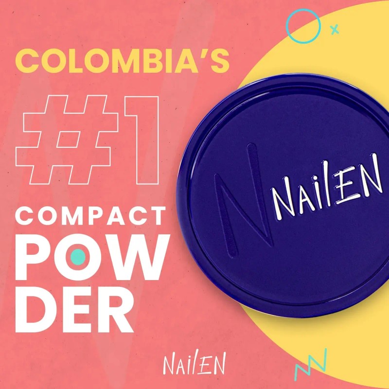 Polvo Compacto Mate Para Fijar Maquillaje Nailen
