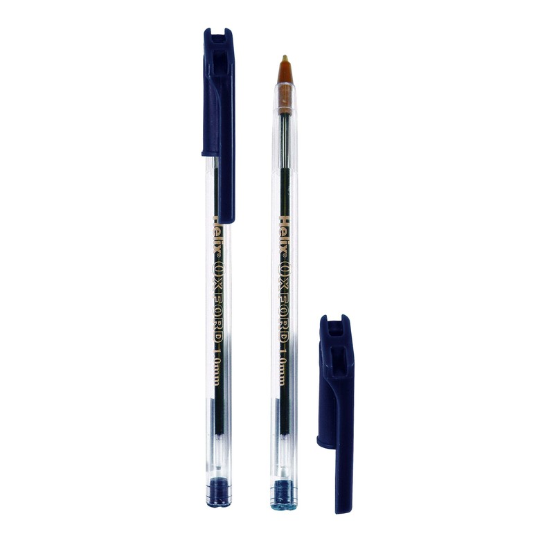 Helix Oxford Ballpoint Pens - Black (Box of 50)