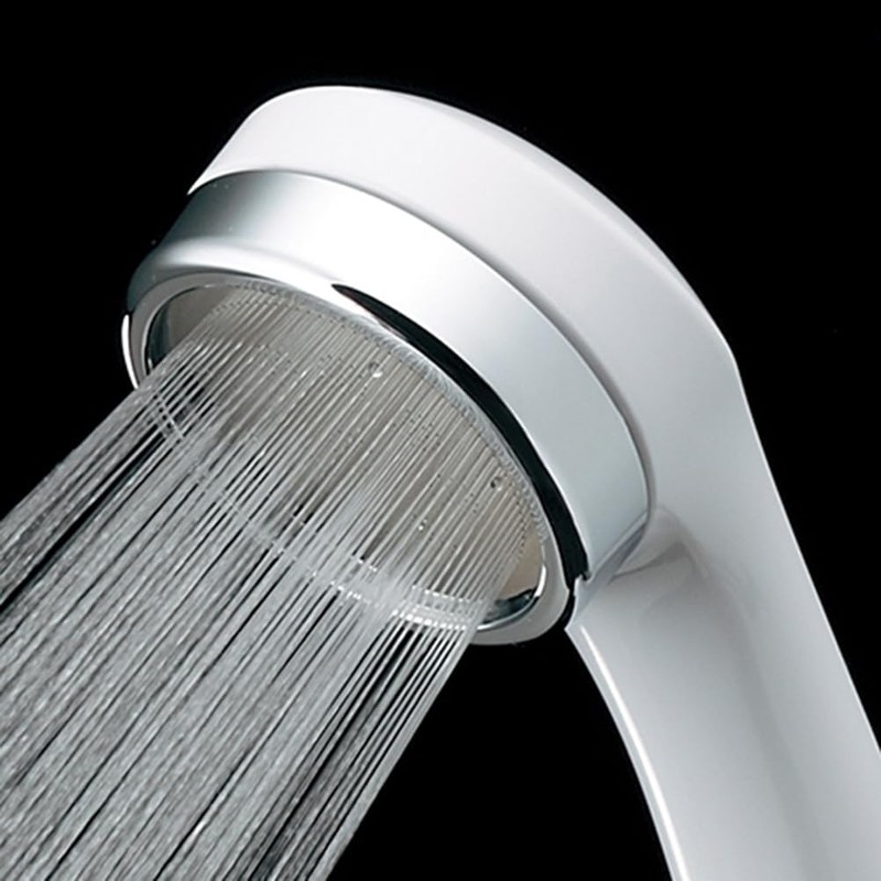 Kakudai Relaxing Shower Hose Set, White, 6.6 ft (2.0 m)