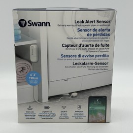Swann Security NIB Swann Indoor Smart Water Leak Detector SWIFI-LEAK-GL WiFi Leak Alert Sensor