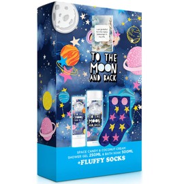 Shower Gel Bundle With The Moon And Back Body Wash Plus Fluffy Socks Set