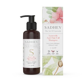 Sadhev Ayurvedic Anti-Hairfall Shampoo With Curry Leaves, Bhringraj, Hibiscus And Amla - 75 ml (pack of 1)