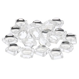 PATIKIL LED Convex Lens, 20 Pack 60 Degree Beam Angle Acrylic LED Optical Convex Condenser Lens for 5050 LED Strip Lamp Beads