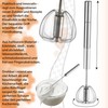 KADAX Stainless Steel Rotating Whisk, Milk Frother, Versatile Hand Whisk,