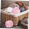IWOWHERO 1Roll Household Crochet Yarn Supple Worsted Weight Yarn for