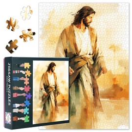 1000 Piece Puzzle Adult - Hard Impossible Difficult Challenging Family Puzzle, 27.5 x 19.7 Inch Puzzle Games Christian Puzzle Game for Women Home Decoration Gift